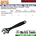 Black Adjustable/Pipe Wrench ergo+ 10"