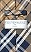 Vesuvio Napoli Navy Brown White PLAID NeckTie & Handkerchief Matching Tie Set
