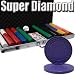 750 Ct Super Diamond 8.5 Gram Clay Poker Chip Set w/ Aluminum Case & Free WPT Book