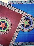 Review   / Burgundy Pentagram Celtic Knot Tapestry-Single/Twin