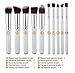 Dealzip Inc® Quality Synthetic Professional Makeup Brush Set Cosmetics Foundation Blending Blush Face Powder Brush Makeup Brush Kit(10pcs, Golden Black)