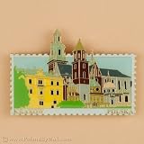 Metal Stamp Magnet - Krakow, Poland, Wawel Castle