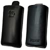 Original Suncase Echt Ledertasche (Lasche mit R�ckzugfunktion) f�r HTC Legend in schwarz