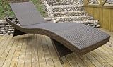 Ambientehome 63417AM Polyrattanliege Mexico bicolor/braun, Polyrattan