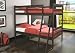 Twin over Twin Rustic Bunk Bed in Rustic Walnut