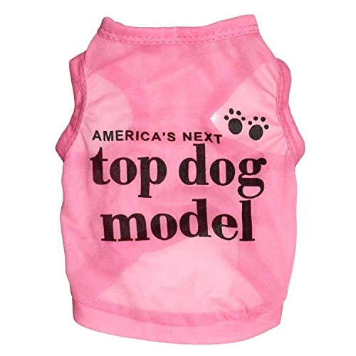 Ollypet America's Next Top Dog Model Cotton Dog Shirt Pet Vest Pink S