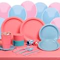 24-Guest Party Kit - Pink/ Powder Blue