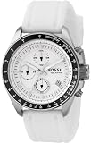 Fossil Decker Silicone Chronograph White Dial Watch