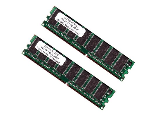 Komputerbay 1GB 2x 512MB DDR PC3200 400Mhz 184 Pin DIMM 1 GB KIT