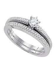 0.33CT-DIA 0.20CT-CRD BRIDAL SET