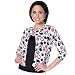 Plus Nue Options Brush Stroke Dot Cardigan
