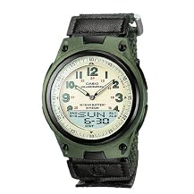 Casio Men's World Time Ana-Digi Data Bank 10-Year-Battery Watch #AW80V-3BV
