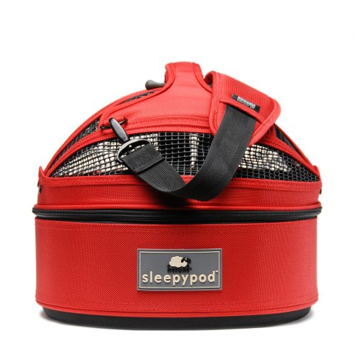 Sleepypod Mini Mobile Pet Bed, Strawberry Red