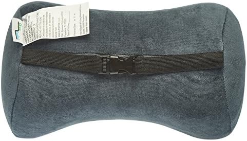 Ergonomically Designed contoured Car Neck Pillow, Cushioned Version Neck Pillow, Memory Foam Pillow, Neck Rest Pillow, Car Neck Pillow, Grey (12x8x3.15)