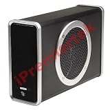 XtraStor 3.5 One Touch Backup SATA HDD to eSATA + USB 2.0 HDD Enclosure with Fan Silver and Black