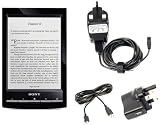 UltimateAddons 2 Piece UK USB Mains Charger for Sony PRS-T1, including 2 Metre Long Straight USB Data Cable