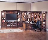 Parker House Furniture HUN Series I Huntington Plasma Entertainment and Office Suite Wall