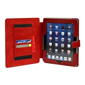 CaseCrown Genuine Leather Horizontal Flip iPad Case (Red) for the Apple iPad Wifi / 3G Model 16GB, 32GB, 64GB