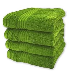 4 tlg. Handtuchset "Emotion"- Farbe apfel-gr�n, Qualit�t 550 g/m�, Gr��e 50 x 100 cm, Handtuch / Handt�cher / Badetuch / Duschtuch / Badet�cher / Duscht�cher