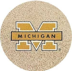 Thirstystone Natural Sandstone Set of 4 Coasters University of Michigan
