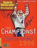 1996 Florida Gators Championship QB Danny Wuerffel and Coach Steve Spurrier Dual Autographed Commemorative Sports Illustrated ~ Full Magazine