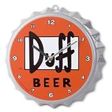 THE SIMPSONS WALL CLOCK DUFF LOGO
