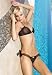 2PC Mesh Polka Dot Bra Sexy Lingerie Intimate Apparel with Scalloped Lace Trim and Chiffon Side Ties
