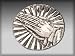 Silver Star "Praying Hands" Metal Belt Buckle