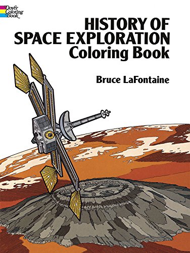 history of space exploration coloring book dover history coloring book
