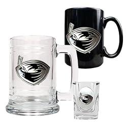 Atlanta Thrashers NHL 15oz Tankard, 15oz Ceramic Mug & 2oz Shot Glass Set - Primary Logo by Great American Products