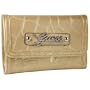 Women's Celeste Natural Synthetic Leather Tri-Fold Wallet: Natural Tri-Fold