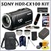 Sony HDR-CX100/B AVCHD HD Camcorder in Black + 8 Gigabyte Pro-Duo Memory Stick + Sony Camcorder Case + Camcorder Accessory Kit