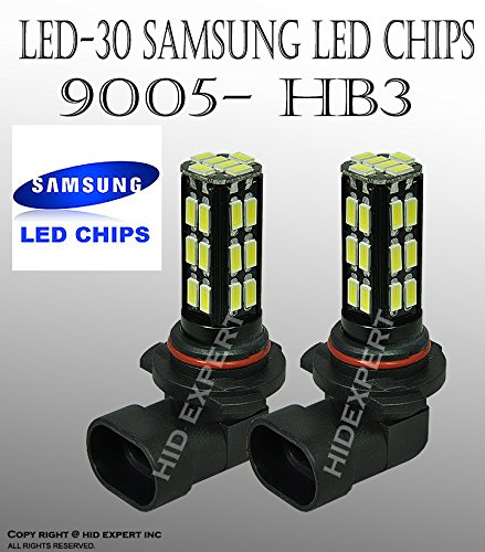 LED 9005/HB3 18 SMD Super White High Beam Head Light Bulbs Free Shipping U.S.