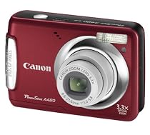 Canon - PowerShot A480 - Appareil Photo Numérique - Ultra-Compact - 10 Mpix - Zoom optique 3,3x - Processeur Digic III - Ecran LCD - Rouge