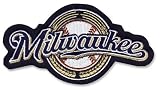 2 Patch Pack - Milwaukee Brewers Away Jersey Script MLB Baseball Team Logo Patches