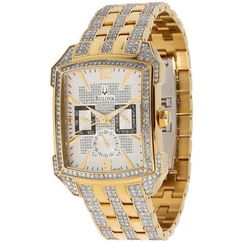Bulova Men's 98C109 Crystal Striking Visual Design Watch