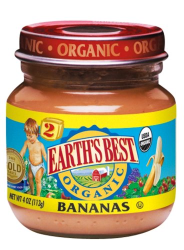 Earth's Best 2nd Bananas, 4 Ounce Jars (Pack of 24) by Earth's Best