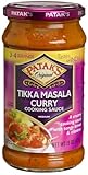 Patak's Tikka Masala Curry Cooking Sauce, Medium, 15-Ounce Glass Jars (Pack of 6)