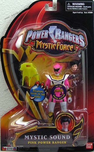 Childrens Toyshop  Toys : Power Rangers Mystic Force Mystic Sound Pink Power Ranger 5 Inch Action Figure