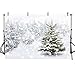 MEHOFOTO Winter Snow Scene Photo Studio Background Banner Snowflake Landscape Pine Trees Photography Backdrops Props 7x5ft
