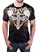 AFFLICTION Repenter Tribal Skull Stitch Mens T-Shirt Black Size M