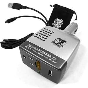 Pro Series Car Travel Power Adapter charges all brand laptops . USB port w/ bonus cable for all charging mobile phones and USB compatible devices