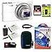 Sony DSC-WX300/W 18 MP Digital Camera with 20x Optical Image Stabilized Zoom and 3-Inch LCD (White) Bundle with Sony 16GB SDHC Memory Card + Sony Camera Case+ Wasabi Power Replacement Battery and Charger Kit for Sony NP-BX1 and Sony Cyber-shot DSC-RX1 and