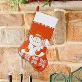 NCAA Texas Longhorns Orange Snowman Knit Holiday Stocking