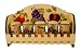 5pc SPICE RACK W/ WOOD HOLDER TUSCANY FRUIT DECOR
