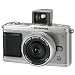 Olympus Pen E-P1 Micro Four Thirds Digital SLR Camera (17mm Silver Pancake Lens & VF-1 External Optical View Finder Kit) - Silver