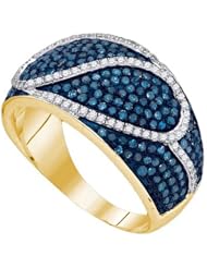 1.10CTW BLUE DIAMOND FASHION RING