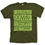 I Illegally Downloaded This Shirt Fine Jersey T-Shirt, Olive, XL