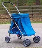 Designer Pet Strollers-blue-quick Release Fold Down Frame