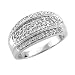 14k White Gold Anniversary Wedding Diamond Ring / Band, Size 7 (H-I, SI-I, 0.48 carat)
